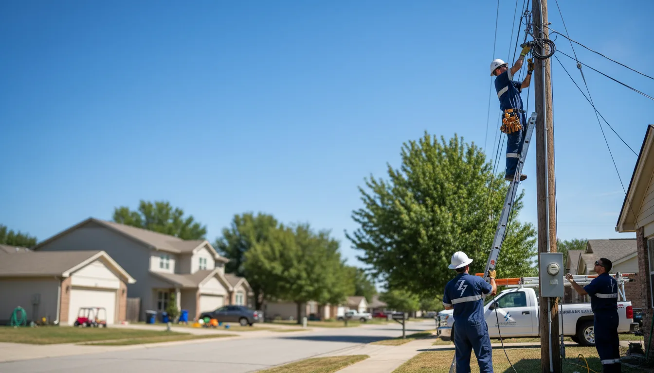 Residential electrician providing installation services in French Village, MO
